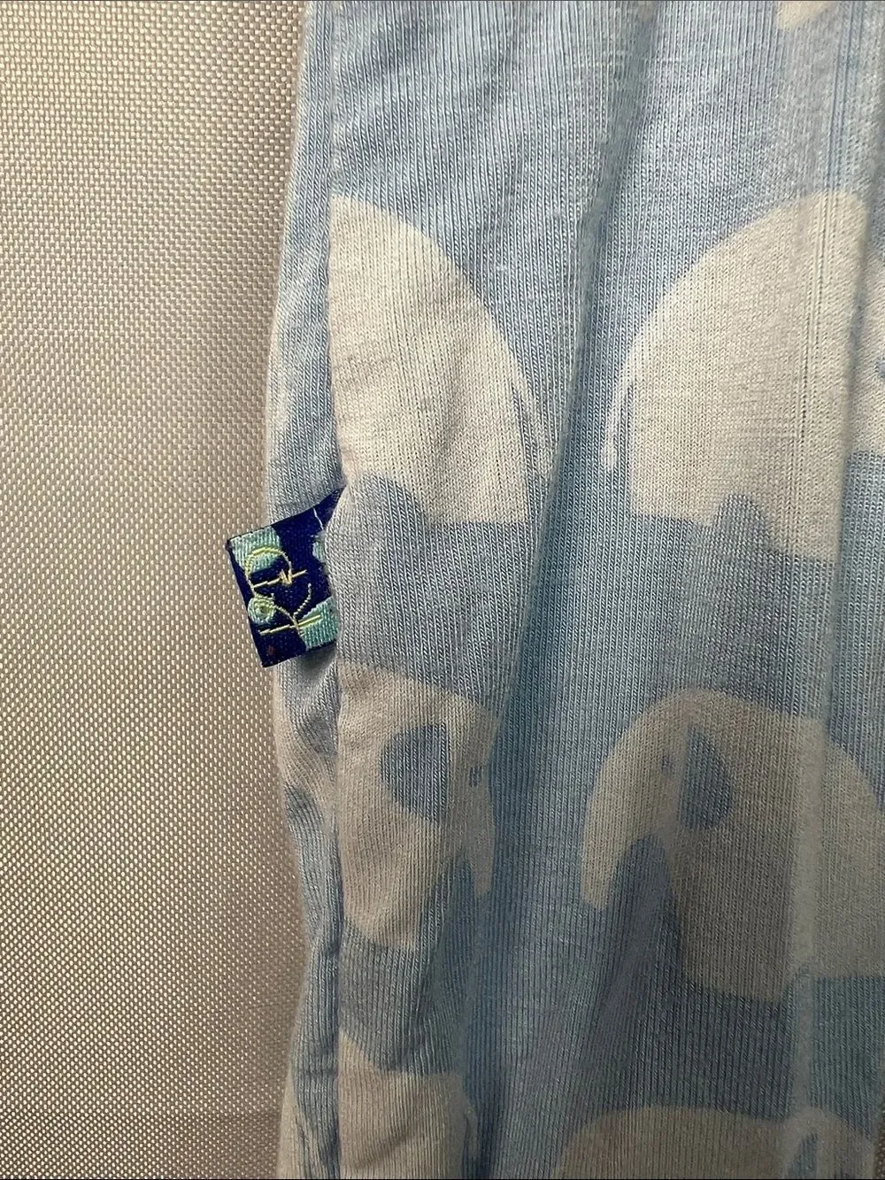 Kickee Pants blue bamboo elephant one piece sleeper size 3-6 months